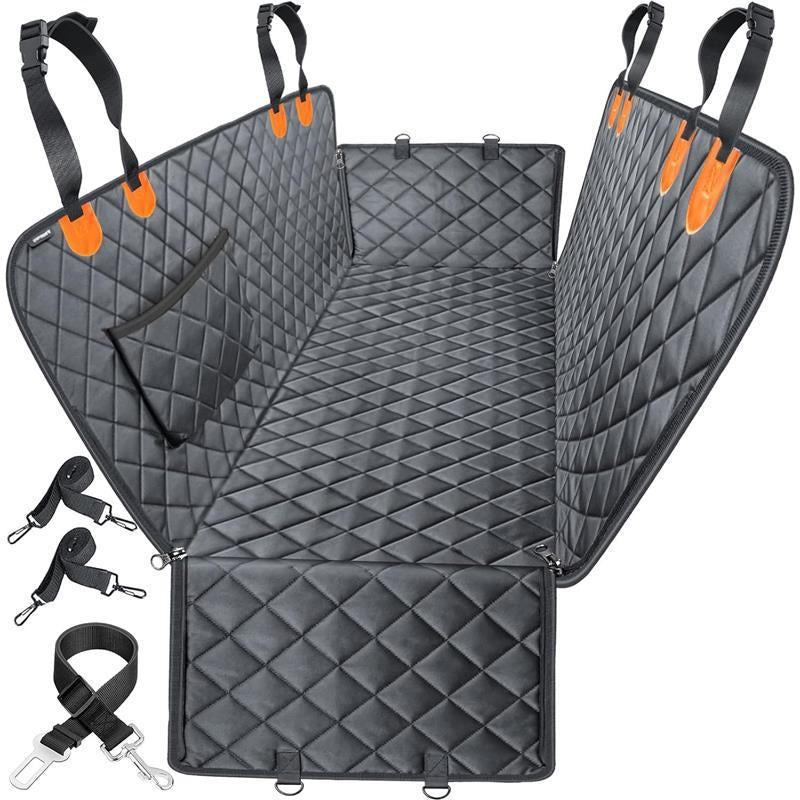 Dog Car Seat Cover for Pets 100% Waterproof Seat Cover Heavy Duty Scratch Proof Nonslip Durable Soft Back Seat Covers for Cars Trucks and SUV